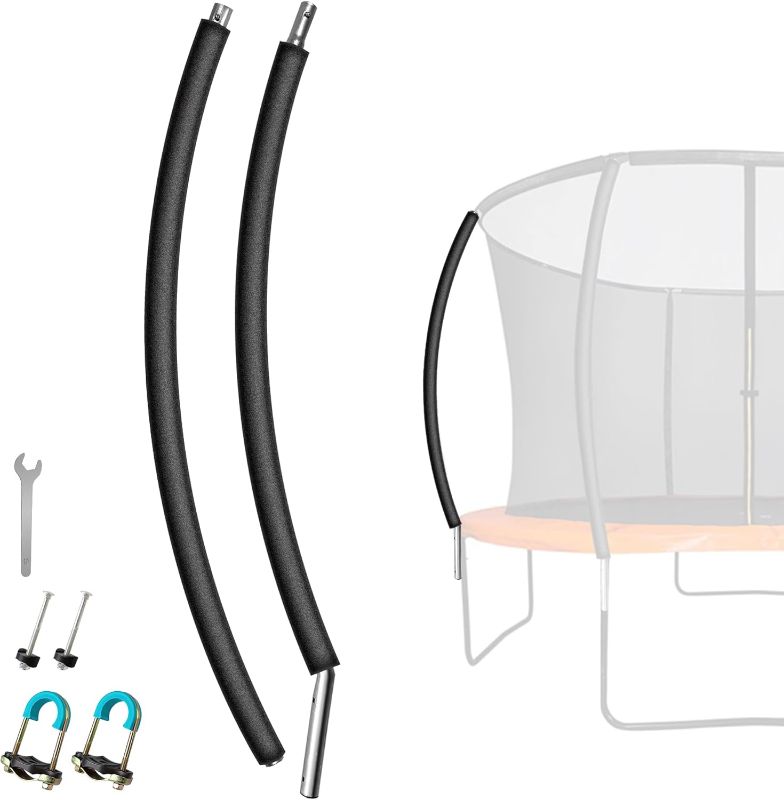 Photo 1 of 1PCS Trampoline Curved Pole Replacement, Universal Trampoline Enclosure Pole to Fit 8-16FT Curved Pole Trampoline Frame, Includes Foam Sleeve and Hardware for 2 Installation Options
Visit the Suninlife Store