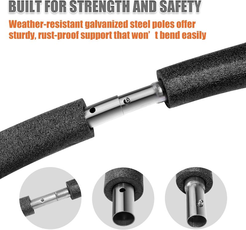 Photo 1 of 1PCS Trampoline Curved Pole Replacement, Universal Trampoline Enclosure Pole to Fit 8-16FT Curved Pole Trampoline Frame, Includes Foam Sleeve and Hardware for 2 Installation Options
Visit the Suninlife Store