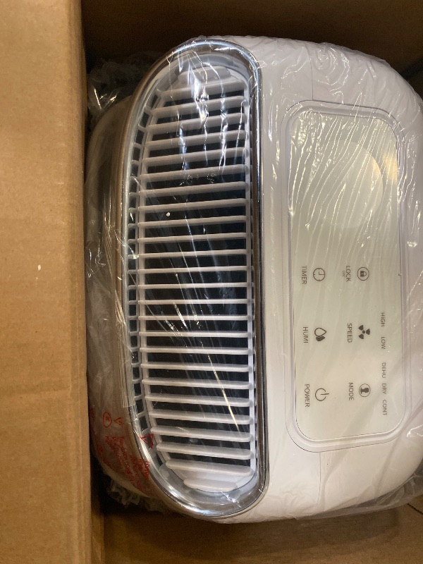 Photo 1 of Dehumidifier for Basement,Home,Bathroom,Bedroom 45 pint/Day 4500 Sq ft Dehumidifiers with Drain Hose,Intelligent Humidity Control,3 Modes,24H Timer,Auto Defrost,Child Lock (18 Pint)