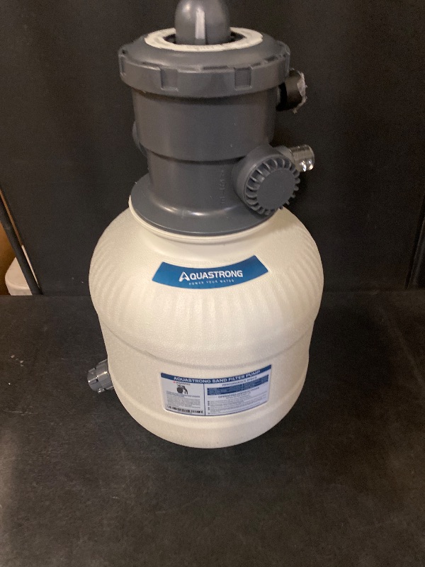 Photo 1 of AQUASTRONG 14in Sand Filter Pump for Above Ground Pool with Timer, 2/3 HP Pool Pumps Above Ground 3000 GPH for Pools up to 13000 GAL, Pool Filter with 6-Way Valve, Improved Circulation and Filtration