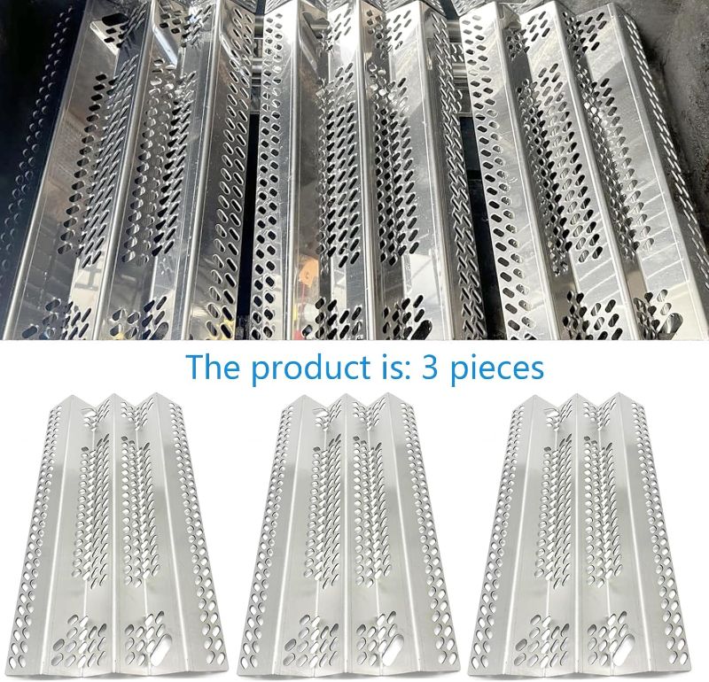 Photo 1 of S351 stainless steel heat plate replacement parts for American outdoor 30NB 30PC AOG Gas grill ?16ga-3pack) 15-1/2 x 8-1/4"