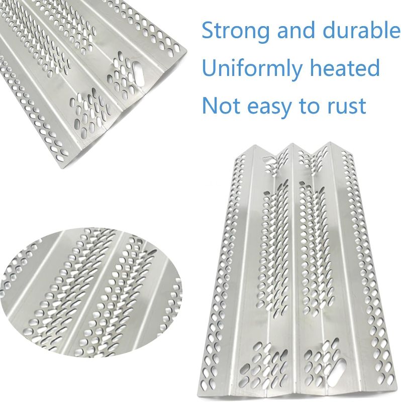 Photo 1 of S351 stainless steel heat plate replacement parts for American outdoor 30NB 30PC AOG Gas grill ?16ga-3pack) 15-1/2 x 8-1/4"
