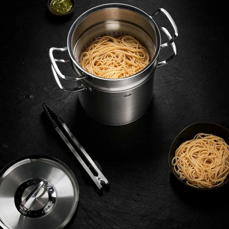 Photo 1 of Fissler Original-Profi Collection Stainless Steel 6.3 Quart Multipot with Steamer Insert and Metal Lid