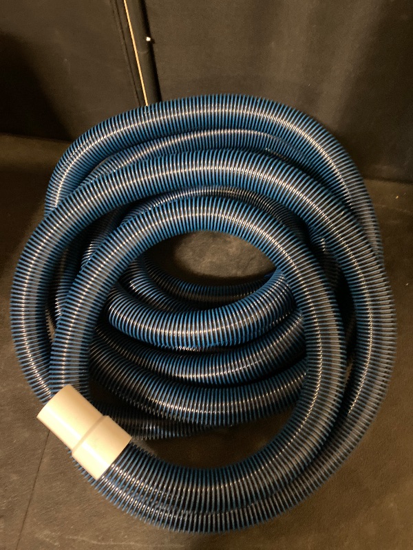 Photo 1 of Pool Vacuum Hose, Heavy Duty Manual Swimming Pool Cleaner Hose With Swivel Cuff for Above Ground and Inground Pools, 1-1/2 Inch x 18 Ft