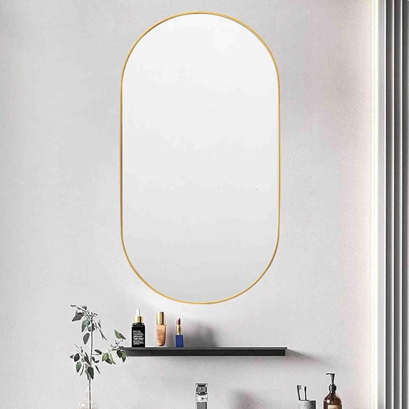 Photo 1 of Home Bathroom Mirror Hotel B&B Bathroom Sink Wall Mounted Vanity Mirror(Black)
Brand: SBCC