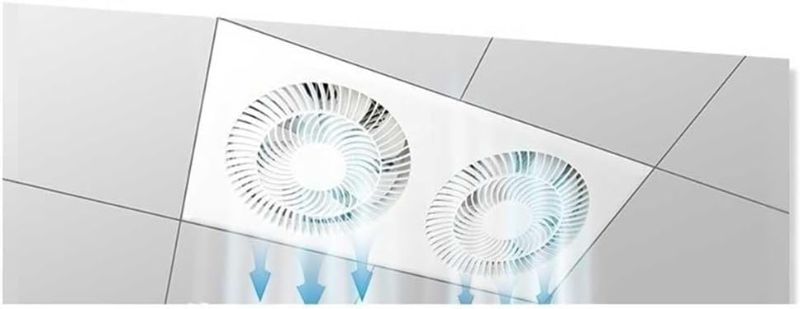 Photo 1 of Ventilation Fans Ultra-thin 9cm Dual-motor Integrated Ceiling Ventilation Fan 30x60cm Kitchen Bathroom Powerful Mute Exhaust Fan