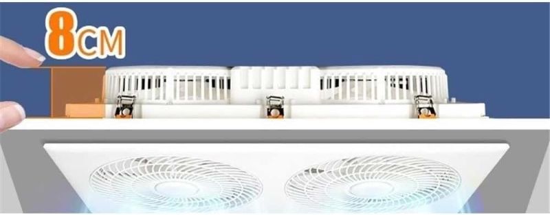 Photo 1 of Ventilation Fans Ultra-thin 9cm Dual-motor Integrated Ceiling Ventilation Fan 30x60cm Kitchen Bathroom Powerful Mute Exhaust Fan