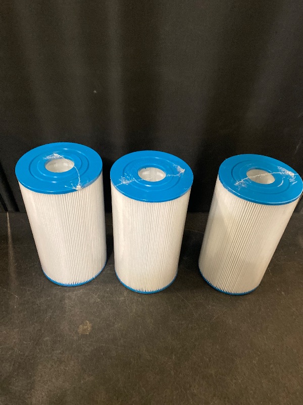 Photo 1 of AQUALTRA Pool Filter B Compatible with 29005E Easy Set Swimming Pool Filter Cartridge, 10" x 5 3/4" Above Ground Pool Filters 3 Pack