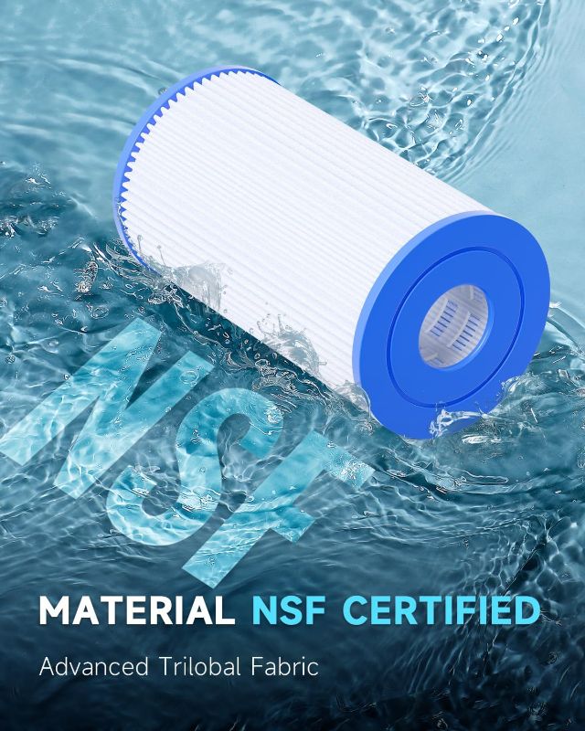Photo 1 of AQUALTRA Pool Filter B Compatible with 29005E Easy Set Swimming Pool Filter Cartridge, 10" x 5 3/4" Above Ground Pool Filters 3 Pack