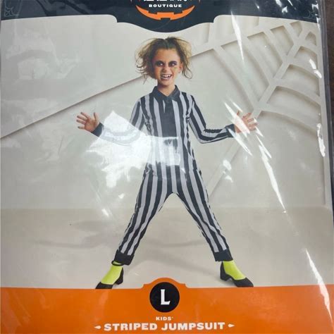 Photo 1 of  SIZE L HYDE AND EEK STRIPED JUMPSUIT