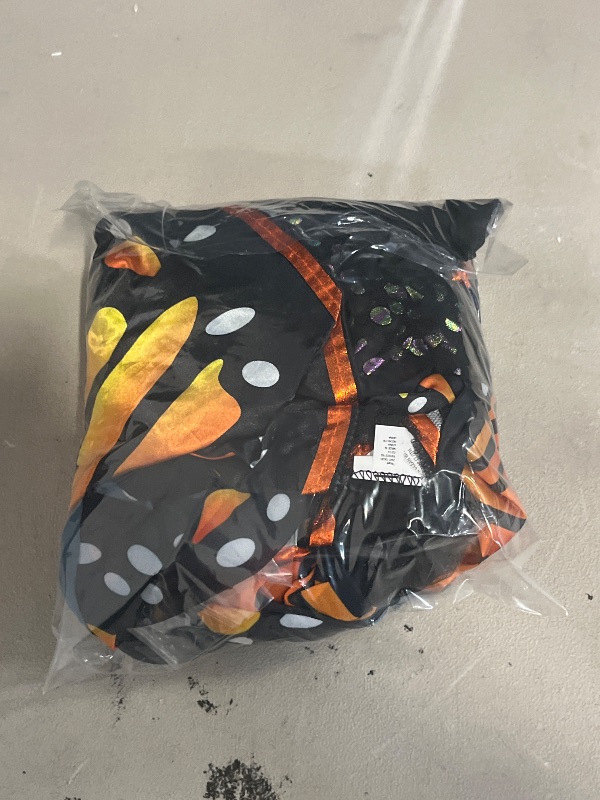 Photo 1 of  Small (6-7) - Hyde & Eek Girls Orange & Yellow Monarch Butterfly Dress Costume
