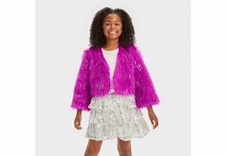 Photo 1 of hyde and eek kids faux fur jacket