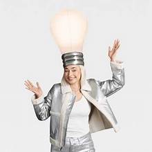 Photo 1 of hyde and eek light up light bulb headpiece