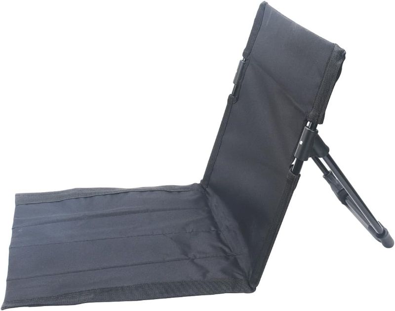 Photo 1 of Outdoor Camping Backrest,Lightweight Foldable Chair, Park Leisure Backrest, Beach Portable Single Lazy Chair,A luminum Lazy Comfortable Backrest (Carbon Black)