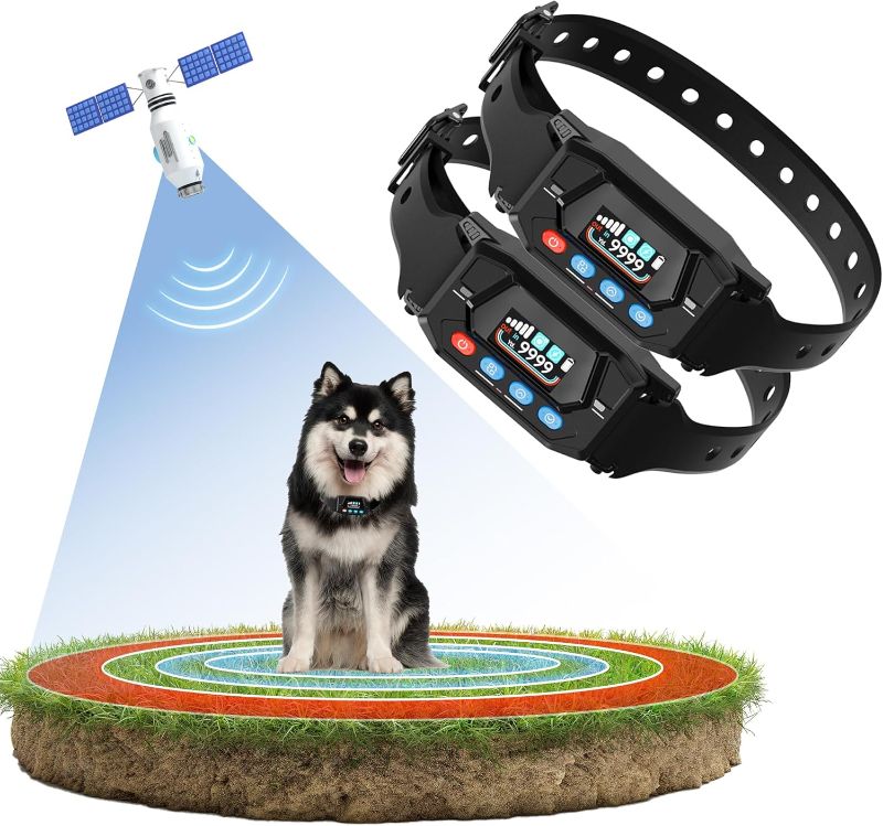 Photo 1 of PATPET Wireless Dog Fence for 2 Dogs GPS Fence System - Electric Fence for Dogs with Open Area/Outdoor, Adjustable 33-9999 Yd Radius, (No) Static Modes, Use for Medium/Large Dogs Not for Small Dogs