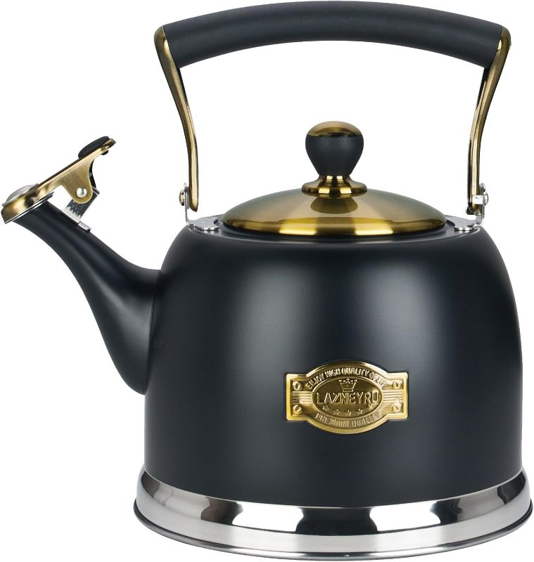 Photo 1 of Tea Kettle Stainless Steel Teapot, Stainless Steel Teakettle for Stove Top with Heat Proof Ergonomic Handle 3.0 Quart