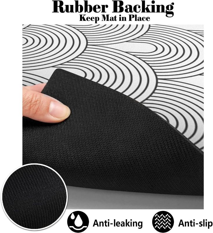 Photo 1 of Dog Food Mats for Floors Absorbent, Pet Cat Food Mat - Quick Dry Dog Bowl Mats for Food and Water, Eco-Friendly Boho Pet Supplies 12" x 20"