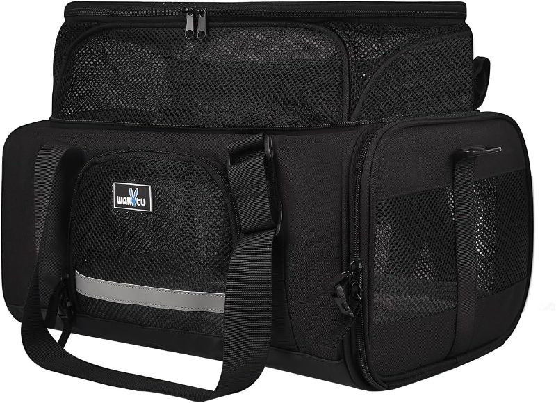 Photo 1 of Pet Carrier for Small Dogs Cats Airline Approved Top Expand Space 900D Oxford Fabric Wear Resistant and Scratch Resistant Car Travel Foldable
