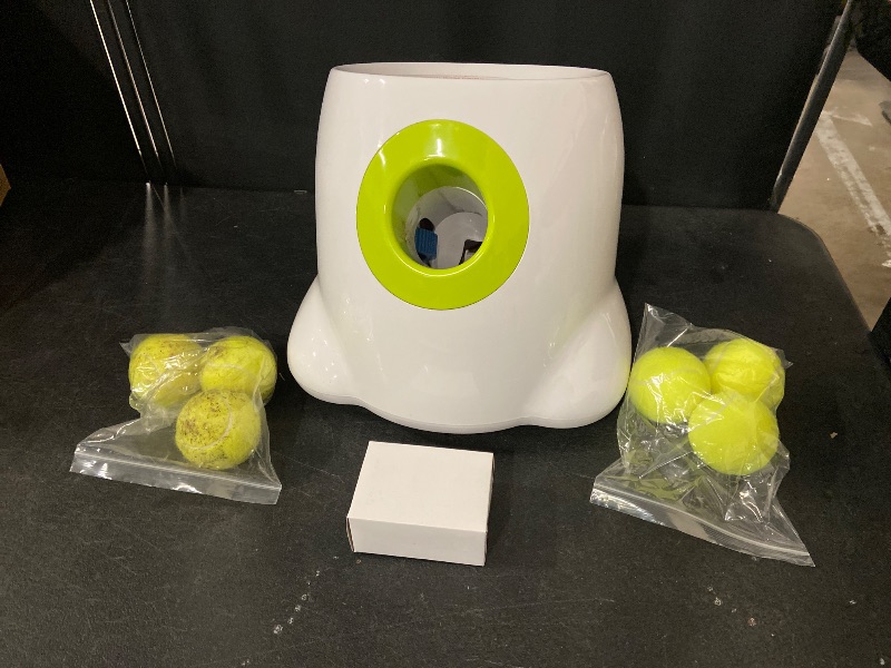Photo 1 of AFP Automatic Ball Launcher for Dogs Interactive Puppy Pet Ball Indoor Thrower Fetch Machine, 3 Balls Included (2 inch) for Small to Medium Dogs