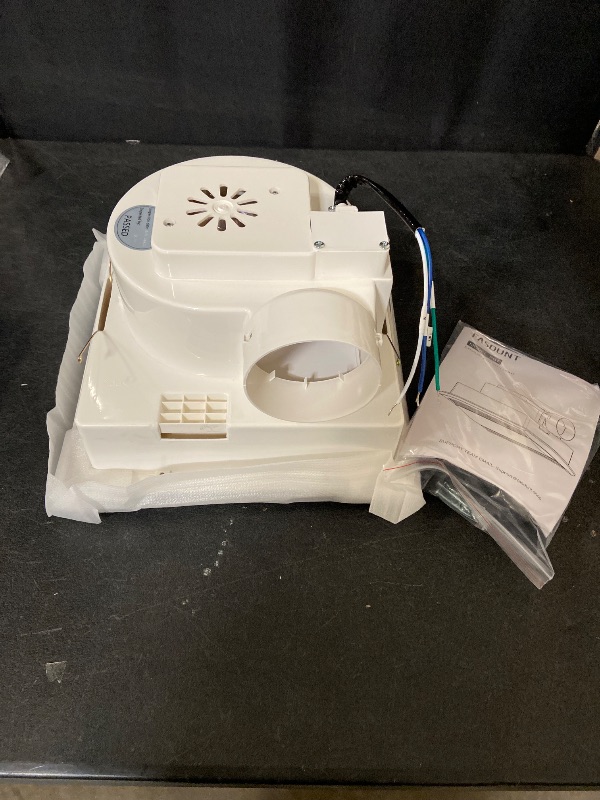 Photo 1 of 12" Ultra Quiet Bathroom Fan w/LED Light, 1.0 Sone 141CFM 10x10" Mount