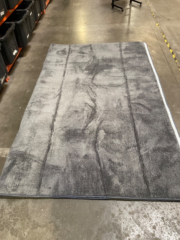 Photo 1 of Area Rugs for Living Room for Bedroom 4 x 6 Ft Memory Foam for Boys Girls Room for Nursery for Dorm Grey