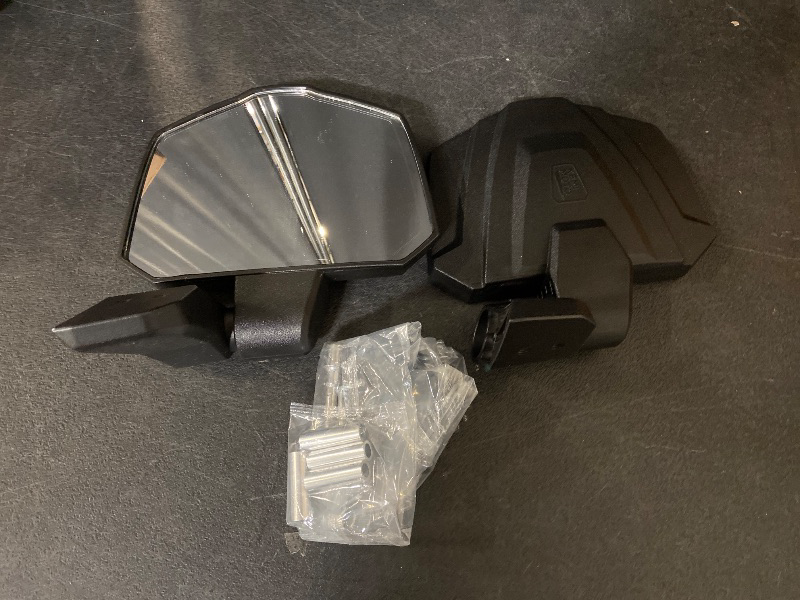 Photo 1 of KEMIMOTO Large Side Mirrors A-pillar UTV Mirror Compatible with Polaris Ranger XP 1000/ Ranger Crew XP 1000 2018-2025, Extension Adjustable Side Mirrors Mounted on ROPS bar for UTV