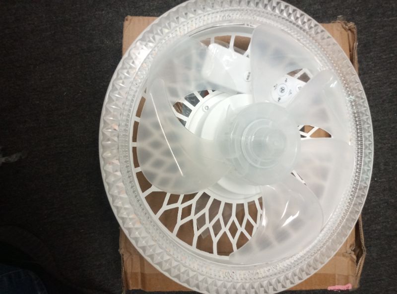 Photo 1 of Ceiling Fans with Lights,Socket Fan Light with Remote Control,Dimmable Brightness 3000K-6500K Memory,3 Fan Speeds,2200 Lumens LED Quiet Ceiling Fans Perfect for Small Spaces, Bedrooms, Home Offices