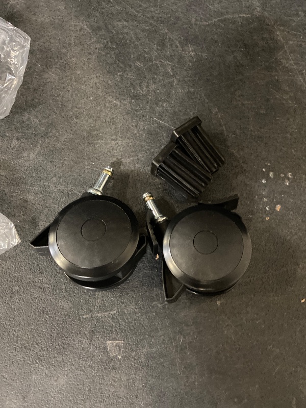 Photo 1 of 2 Pieces Locking Casters BBQ Grill Part 70360 Yard Component Patio Wheel Locking Mechanism Garden Maintenance Easy to Install