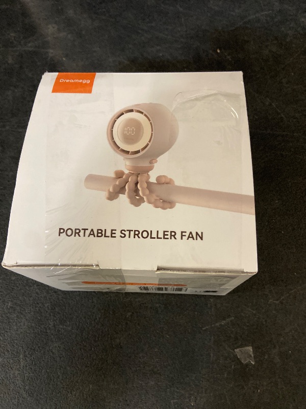 Photo 1 of Dreamegg Portable Stroller Fan - 4000mAh Rechargeable Baby Stroller Fan With LED Display, Night Light, Hidden Blade, Detachable 4 Speed 360°Rotate, Handheld Cooling for Crib,Travel, Car Seat, Bedroom