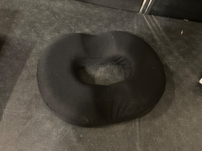 Photo 1 of Donut Pillow Seat Cushion, Memory Foam Chair Pad Donut Chair Pad for Tailbone Pain Relief, Ergonomic Design Seat Cushion for Office Home, Breathable Hollow Cushion