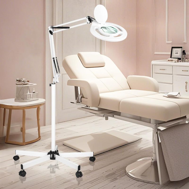 Photo 1 of HITTI Esthetician Light Magnifying Floor Lamp Standing Mag Lamp