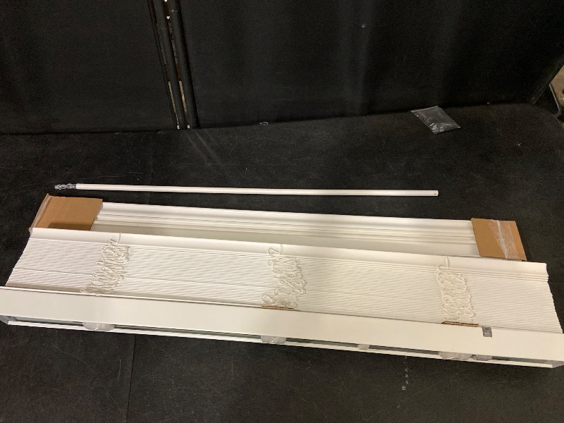 Photo 1 of LEVOLOR Basics Cordless Light Filtering Faux Wood Blinds, Easy to Install 2” Blinds for Windows, Timeless Look, Fits up to 34” Width and 64” Length, Home Solution for Any Space or Room