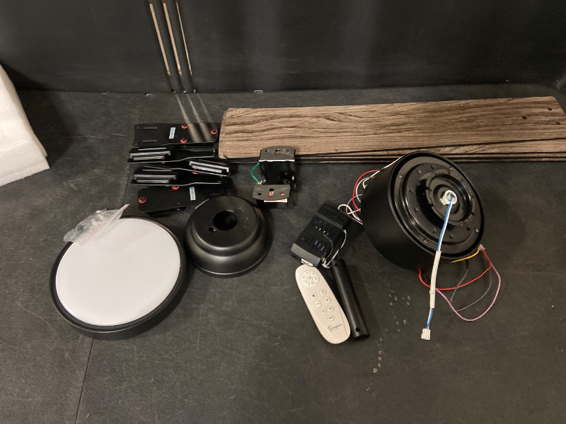 Photo 1 of cumilo 52" Smart Ceiling Fans with Lights Remote,Quiet DC Motor,Outdoor Indoor Modern Farmhouse Ceiling Fan,Dimmable,6-Speed,WIFI Alexa,APP workable,Matte Black for Bedroom,Living Room,Patio,Porch