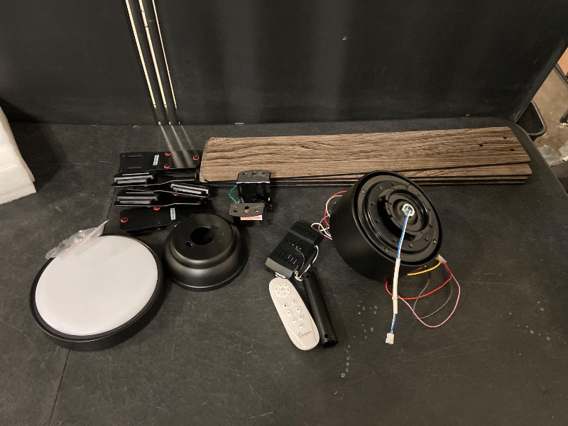 Photo 1 of cumilo 52" Smart Ceiling Fans with Lights Remote,Quiet DC Motor,Outdoor Indoor Modern Farmhouse Ceiling Fan,Dimmable,6-Speed,WIFI Alexa,APP workable,Matte Black for Bedroom,Living Room,Patio,Porch