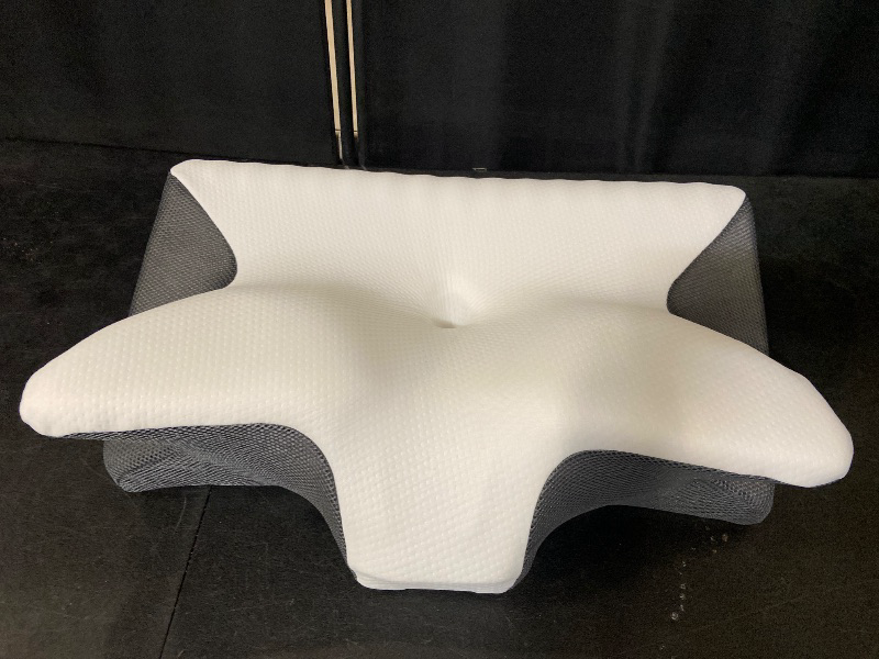 Photo 1 of Dreamers Relief Pillow Soothing Neck Pillow Butterfly Shaped Sleep Memory Foam Rebound Technology for Stress Relief and Comfort Perfect for Home Travel and Relaxation (Black)