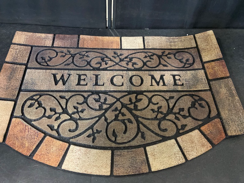 Photo 1 of Welcome Door Mats 24"x36" Heavy Duty Front Door Mat Outdoor Large Doormats with Non-Slip Rubber Backing Outdoor Welcome Mats for Front Door Entryway,Garage,Patio,High Traffic Area