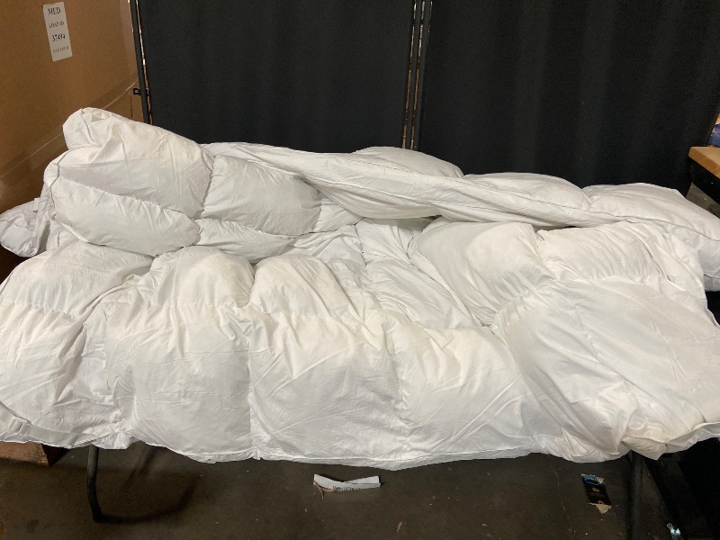 Photo 1 of Mattress Topper King for Back Pain, Extra Thick Mattress Pad Cover, Plush Pillow Top, Deep Elastic Pocket, White