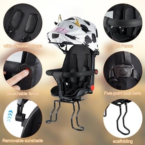Photo 1 of Rear Child Bike Seat, Back Mounted Child Bicycle Seat, Bicycle Rear Seat for Adult Bike, Suitable for Children Aged 1 to 3 Years Old