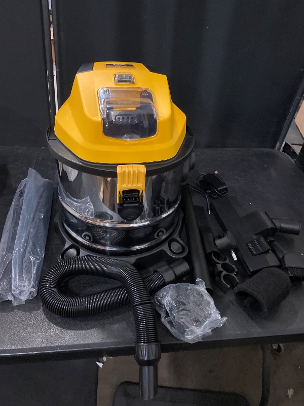 Photo 1 of 4 Gallon Cordless Shop Vac Compatible with Dewalt 20V Battery, Cordless Shop Vacuum Wet and Dry with 16 Kpa Strong Suction & Blower, Battery Powered Shop Vac for Car, Home and Garage.