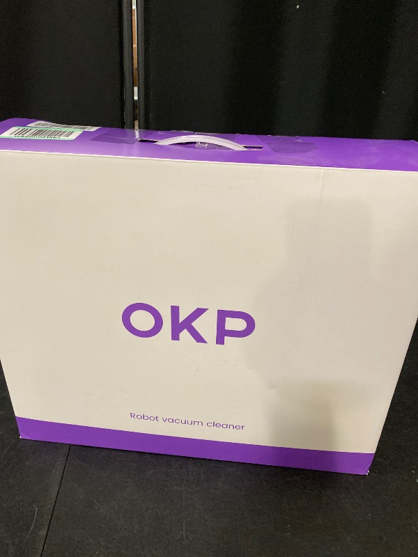 Photo 1 of OKP Lidar Robot Vacuum Cleaner 4000Pa Suction Power, No-Go Zone, LiDAR Navigation, Smart Mapping Home Robotic Vacuum, Self-Charging, Wi-Fi/APP/Alexa Control, for Pet Hair, Carpet, Hard Floor