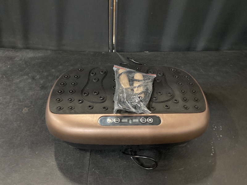 Photo 1 of EILISON Atom Vibration Plate Exercise Machine - Full Body Vibration Plate for Lympathic Drainage with Acupressure - Home Fitness with Loop Bands for Weight Loss, 300lbs Capacity