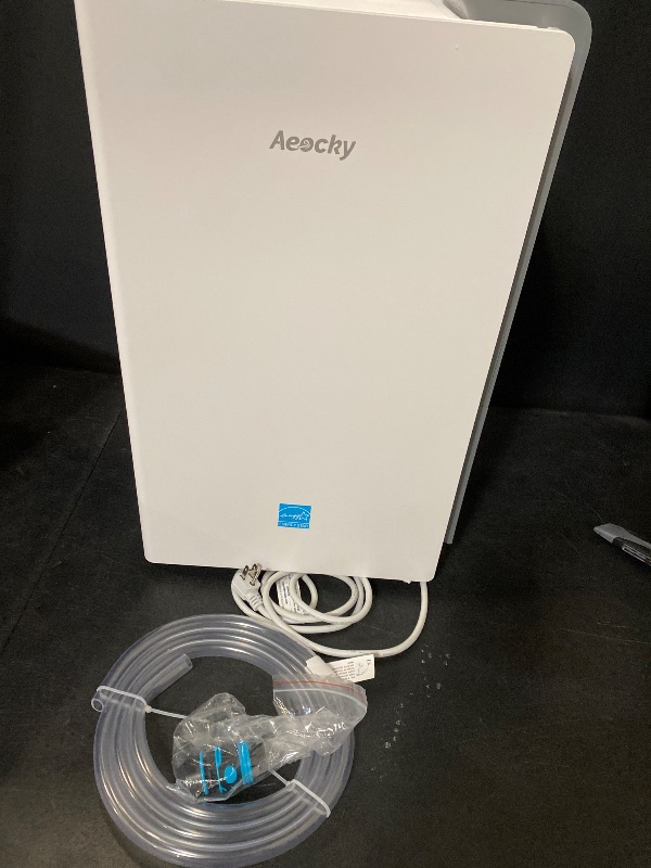 Photo 1 of 4500 Sq.Ft Most Efficient Energy Star 2025 Dehumidifier,AEOCKY Max 80 Pint/D(Standard 56Pint/D) Smart Compressor Dehumidifier with Drain Hose, Intelligent Humidistat,for Basement,Bedroom,Home,Bathroom