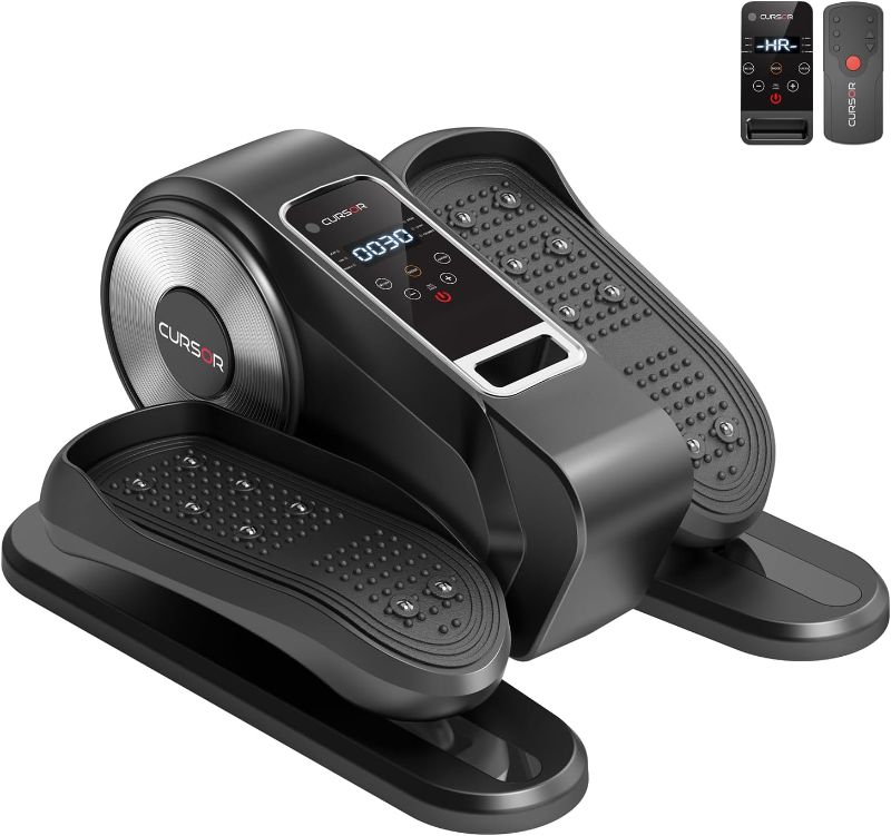 Photo 1 of Under Desk Elliptical Machine, Electric Seated Pedal Exerciser, Mini Ellipse Leg Exerciser with Remoter, 12 Level Speeds, Forward & Reverse Direction, Manual & Auto Mode for Home Office