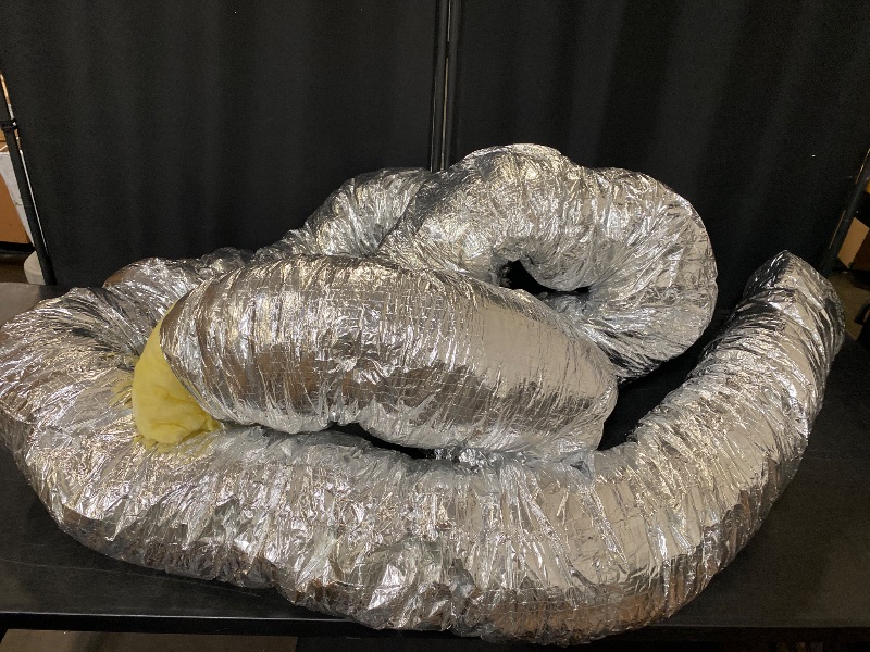 Photo 1 of 6 Inch 25 Feet Insulated Flexible Duct R4.2 | High-Efficiency Thermal Insulation | Suitable for Heating & Cooling