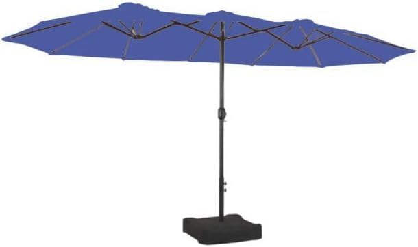 Photo 1 of Garden Winds Custom Fit Replacement Canopy Top Cover Compatible with Phi Villa, Aecojoy, AbcCanopy, Kozyard A701007300, Pf18259, UB02, PF19302 15ft Umbrella - Classic Blue True Navy, Riplock 350