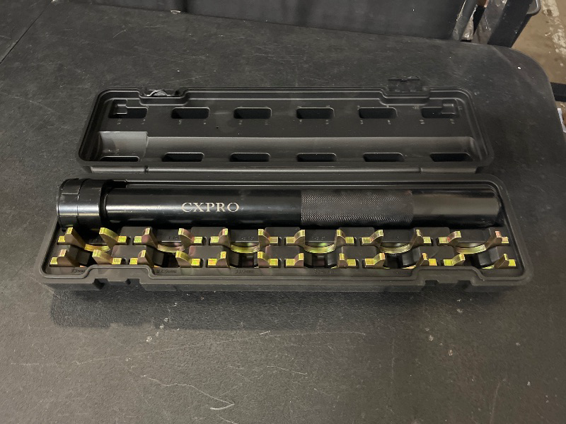 Photo 1 of Inner Tie Rod Removal Tool Kit, Inner Tie Rod Tool Set with 12 Crowfoot Adapters 1/2 Inch Drive Tube for Tie Rods Remove & Install Cars