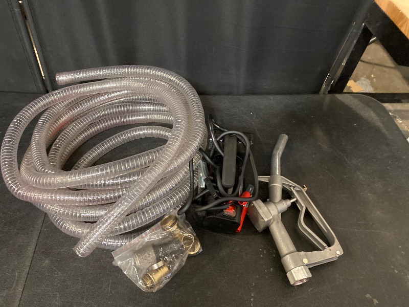Photo 1 of TOPWAY 110V Gasoline Fuel Pump Kit, Self-priming Oil Transfer Pump with Handle, Reversible Pumping, Overheat Protection, Explosion-Proof, Oil Hose, Nozzle for Gasoline Fuel Diesel Kerosene Removal