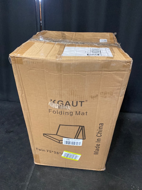 Photo 1 of Trifold Mattress Twin, 4 Inch Foldable Memory Foam Topper Portable Floor Guest Bed, Removable and Washable with Handles and Non-Slip Bottom for RV/Camping/Guest Room, 75" x 38" x 4"
