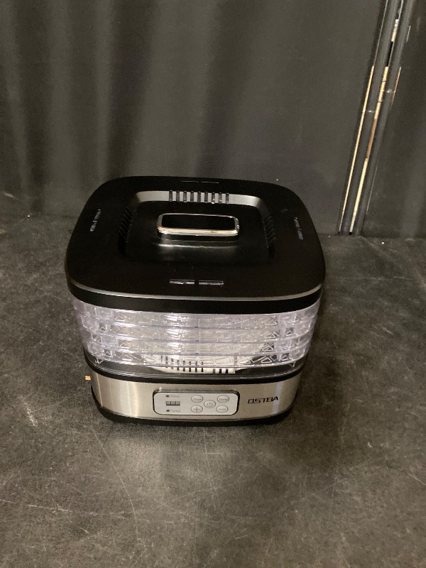Photo 1 of Food Dehydrator, Dehydrator For Food And Jerky, Fruits, Herbs, Veggies, Temperature Control Electric Food Dryer Machine, 5 BPA-Free Trays Dishwasher Safe, Recipe Book Included Model GGJ-261B
