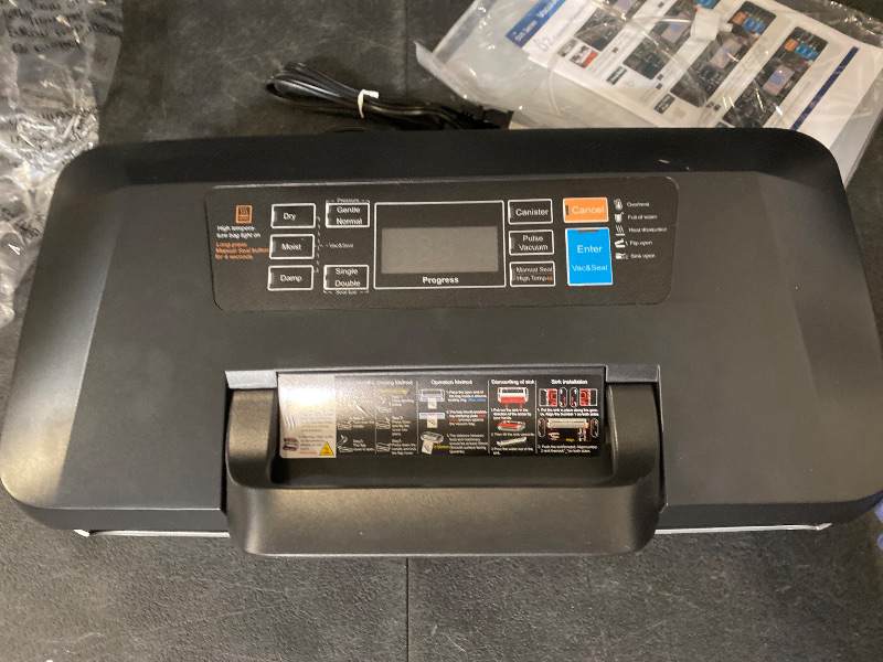 Photo 1 of 95kpa Vacuum Sealer Machine, Updated 2025 Commercial Fully Automatic Food Sealer, 10-in-1 Functions & Powerful Sealing System with Double Heat Seal, Easy-Lock Handle, Built-in Cutter and Bag Storage